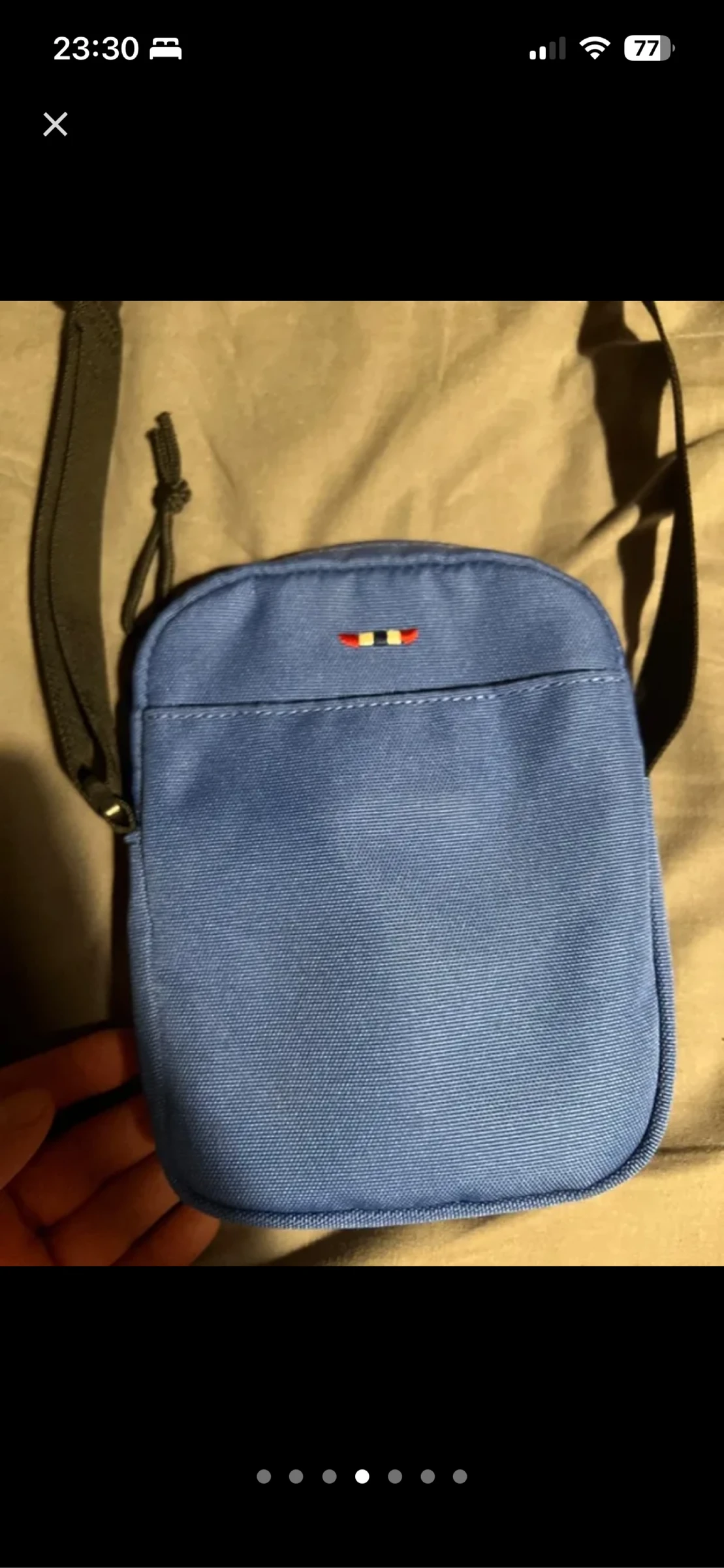 Vintage rare official Napapijri blue bag – photo 5